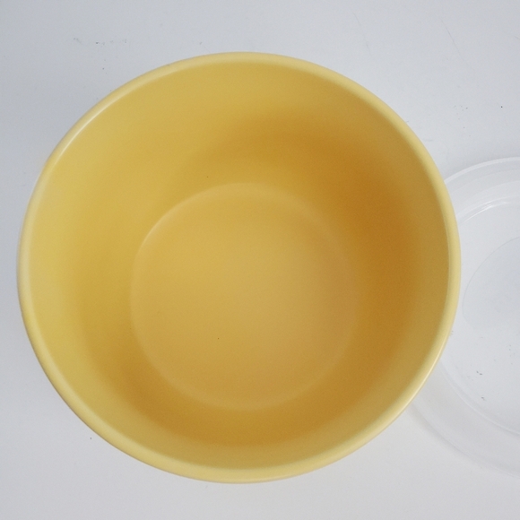 Rae Dunn SAVOR Yellow Ceramic Bowl With Lid - Picture 4 of 8